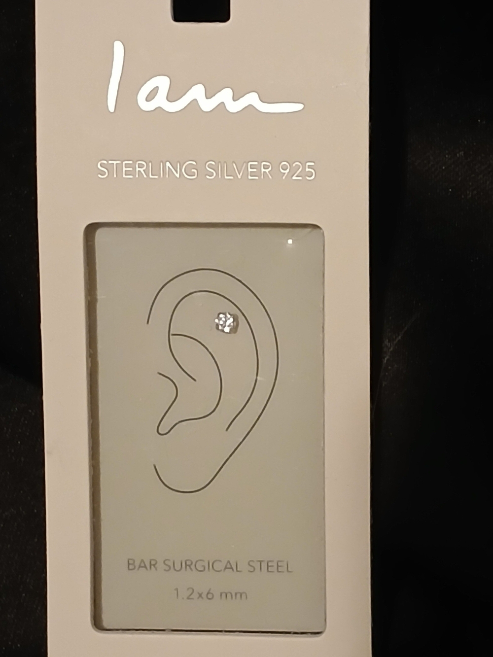 Sterling Silver 925 Cartilage Bar - Silver